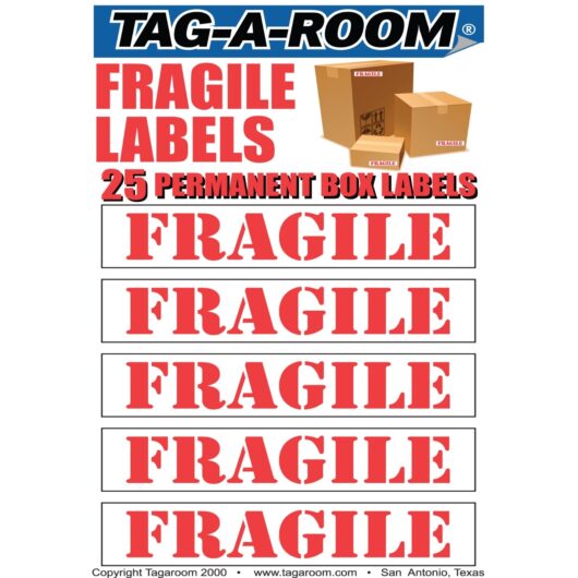 Fragile Box Labels